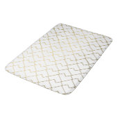 Trendy Chic Geometric Golden Tegels Pattern Bath M Badmat (Gekanteld)