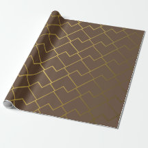 Trendy Chic Geometrisch Goudbruin