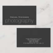 Trendy Chic Gray Classical Visitekaartje (Voorkant / Achterkant)