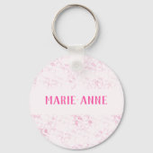 Trendy Chic Kleurrijke Vakantie Kerst Ornament Sleutelhanger (Achterkant)