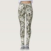 Trendy Chic Lavishly over Winter White Camo Leggings (Voorkant)