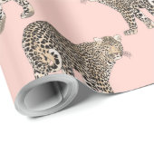 Trendy Chic leopard Animal Patroon Cadeaupapier (Rol Hoek)