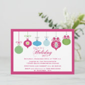 Trendy chic ornamenten party kaart (Staand voorkant)