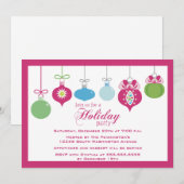 Trendy chic ornamenten party kaart (Voorkant / Achterkant)