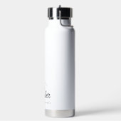 Trendy Chic Pilates Princess Black Typography Waterfles (Links)