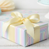 Trendy Chic Regenboog Strepen Cadeaupapier