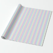 Trendy Chic Regenboog Strepen Cadeaupapier (Uitgerold)