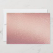 Trendy & Chic Roze Goud Folie Dames Verjaardag Kaart (Achterkant)