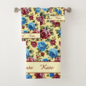 Trendy Chic Stylish Floral Vintage  Bad Handdoek (Insitu)