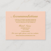 Trendy Chic Wedding Accommodations Enclosure Card Informatiekaartje (Voorkant)