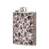 Trendy Chic White en Black  Elegant Floral Heupfles (Links)