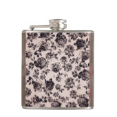 Trendy Chic White en Black  Elegant Floral Heupfles (Voorkant)