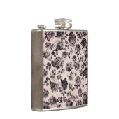 Trendy Chic White en Black  Elegant Floral Heupfles (Rechts)