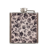 Trendy Chic White en Black  Elegant Floral Heupfles (Achterkant)