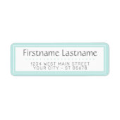 Trendy Chic White Simple Styled Typography Script Etiket (Voorkant)