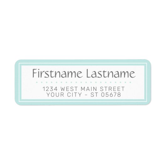 Trendy Chic White Simple Styled Typography Script Etiket (Voorkant)