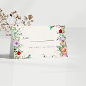 Trendy Chic Wildflowers Bloemen Huwelijksreceptie Plaatskaartje