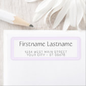 Trendy Chic Wit Simple Styled Typografie Script Etiket (Insitu)