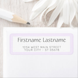 Trendy Chic Witte Eenvoudige Getypte Script Etiket