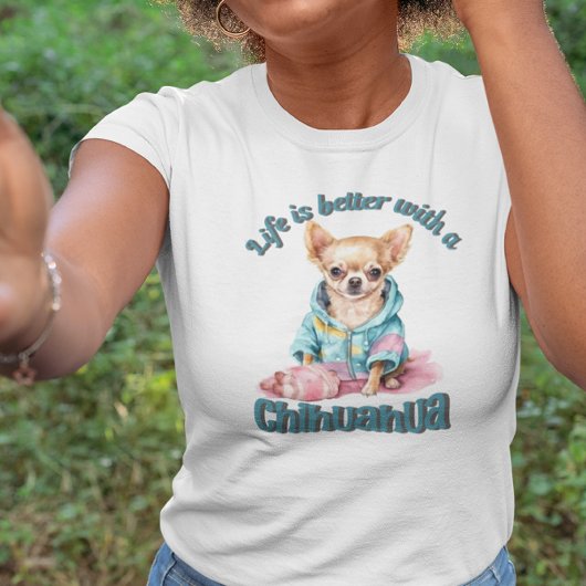 Trendy Chihuahua Hondenliefhebber T-shirt