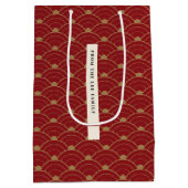 Trendy Chinese Lunar Nieuwjaar Gift Bag Medium Cadeauzakje (Achterkant)