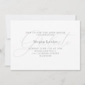 Trendy chique Afstuderen Party uitnodigen fotokaar Kaart (Achterkant)