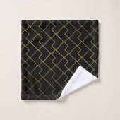 Trendy chique geometrische gouden Tegels Patroonba Bad Handdoek (Wasdoekje)