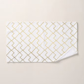 Trendy chique geometrische gouden Tegels Patroonba Bad Handdoek (Handdoek)
