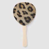 Trendy chique luipaard bont dier print patroon gla handwaaier (Achterkant)