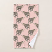 Trendy chique luipaard dierpatroon bad handdoek (Handdoek)