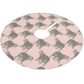 Trendy chique luipaard dierpatroon kerstboom rok (Gekanteld)