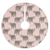Trendy chique luipaard dierpatroon kerstboom rok (Voorkant)