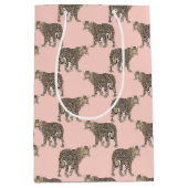 Trendy chique luipaard dierpatroon medium cadeauzakje (Voorkant)