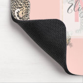 Trendy chique luipaard dierpatroon muismat (Hoek)