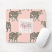 Trendy chique luipaard dierpatroon muismat (Met muis)