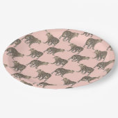 Trendy chique luipaard dierpatroon papieren bordje (Gekanteld)