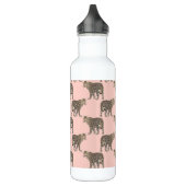Trendy chique luipaard dierpatroon waterfles (Links)