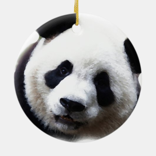 Trendy chique Panda kerstboom Ornament (Achterkant)