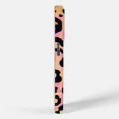 Trendy chique roze perzik luipaard dierenprint Case-Mate iPhone case (Achterkant / Rechts)