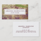 Trendy chique verguld blush groen Paarse goud Visitekaartje (Voorkant / Achterkant)