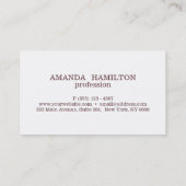 Trendy chique verguld blush groen Paarse goud Visitekaartje (Achterkant)