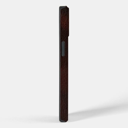 trendy chocolade Bruin leer Damask iphone5 hoesje (Achterkant / Rechts)