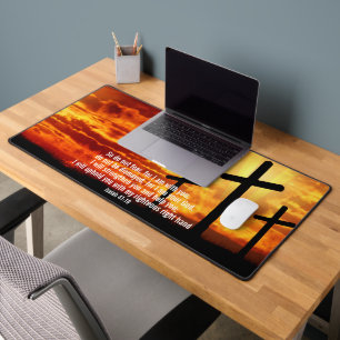 TRENDY CHRISTELIJK BIJBEL VERS ZONSONDERGANG KRUIS BUREAUMAT