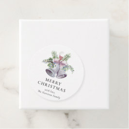 Trendy Christmas Bell Party Elegant Holidays Bedankjes Labels