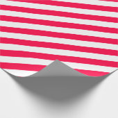 Trendy Christmas Classic Rood Wit Streep Sjabloon Cadeaupapier (Hoek)