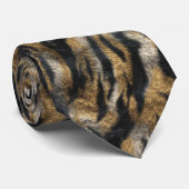 Trendy Christmas Gift For Him Tiger Skin Stropdas (Opgerold)
