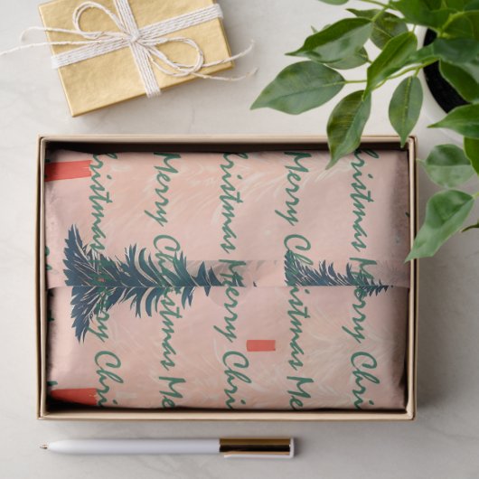 Trendy Christmas Luxury Christmas Trees Tissuepapier (Geschenk)