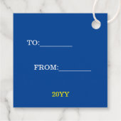 Trendy Christmas Neon Holiday Collectie Bedankjes Labels (Achterkant)