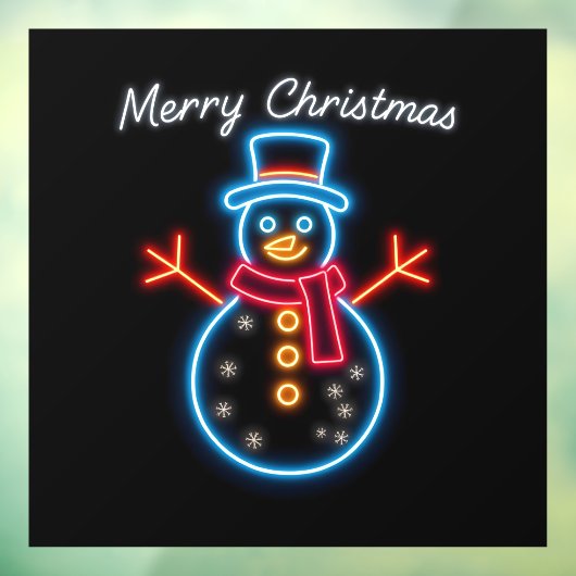 Trendy Christmas Neon Holiday Collectie Raamsticker (Vel 3)