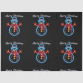 Trendy Christmas Neon Holiday Collectie Tissuepapier (Voorkant)